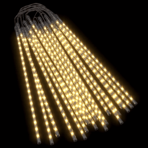 vidaXL Meteor Lights 20 pcs 2 ft Warm White 720 LEDs Indoor Outdoor - Apalipapa