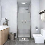 vidaXL Shower Door Half Frosted ESG 37.8"x74.8" - Apalipapa