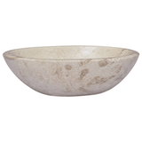 vidaXL Sink Cream 20.9"x15.7"x5.9" Marble - Apalipapa