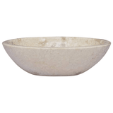 vidaXL Sink Cream 20.9"x15.7"x5.9" Marble - Apalipapa