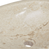 vidaXL Sink Cream 20.9"x15.7"x5.9" Marble - Apalipapa