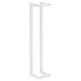 vidaXL Towel Rack White 4.9"x4.9"x23.6" Steel - Apalipapa