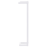 vidaXL Towel Rack White 4.9"x4.9"x23.6" Steel - Apalipapa