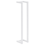 vidaXL Towel Rack White 4.9"x4.9"x23.6" Steel - Apalipapa