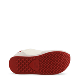 White Red Suede Sneakers - Apalipapa