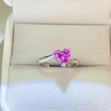 1 Carat Moissanite 925 Sterling Silver Ring - Apalipapa