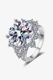 10 Carat Moissanite Flower-Shaped Ring - Apalipapa