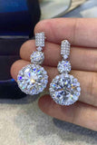 12 Carat Moissanite Platinum-Plated Drop Earrings - Apalipapa