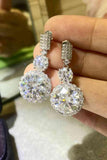 12 Carat Moissanite Platinum-Plated Drop Earrings - Apalipapa