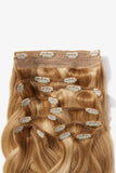 18''140g #10 Natural Straight Clip-in Hair Extensions Human Hair - Apalipapa