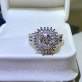 2 Carat Moissanite 925 Sterling Silver Ring - Apalipapa