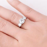 3 Carat Moissanite 925 Sterling Silver Ring - Apalipapa