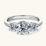 3 Carat Moissanite 925 Sterling Silver Ring - Apalipapa