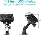 4.3 inch LCD Wireless Digital Microscope Wi-Fi - Apalipapa
