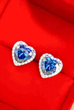 4 Carat Moissanite Heart-Shaped Stud Earrings - Apalipapa