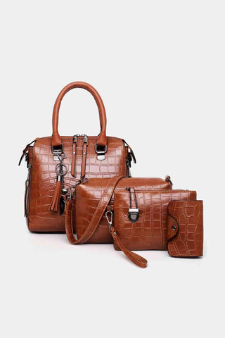 4-Piece PU Leather Bag Set - Apalipapa