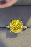 5 Carat Moissanite 925 Sterling Silver Ring in Banana Yellow - Apalipapa