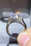 5 Carat Moissanite Platinum-Plated Ring - Apalipapa