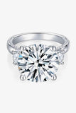 8.6 Carat Moissanite Platinum-Plated Ring - Apalipapa