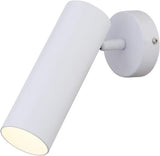 Amazon Basics Modern Wall Sconce Light - 6" x 3.3" x 8", White - Apalipapa