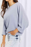 Andree by Unit Full Size Needless to Say Dolman Sleeve Top - Apalipapa