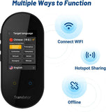 ANFIER Language Translator Device with AI Voice Translator (W08) with 2.4 inch Touchscreen - Apalipapa