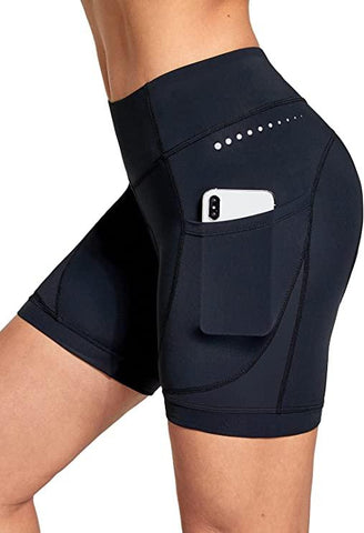 BALEAF Women's 4D Padded Bike Shorts Cycling Underwear with Padding Pockets - Apalipapa