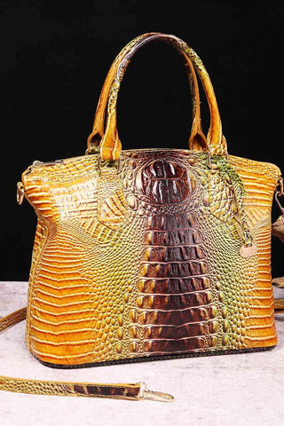 Gradient PU Leather Handbag - Apalipapa