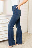 Judy Blue Full Size Elastic Waistband Slim Bootcut Jeans - Apalipapa