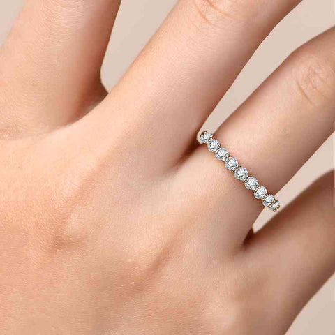 Moissanite 925 Sterling Silver Ring - Apalipapa