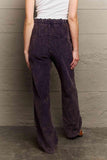 POL Leap Of Faith Corduroy Straight Fit Pants in Midnight Navy - Apalipapa