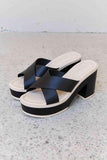 Weeboo Cherish The Moments Contrast Platform Sandals in Black - Apalipapa